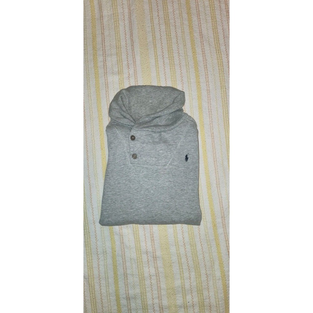 Polo Ralph Lauren Shawl Sweater Pullover Sweater Grey Men’s Size XLarge Preppy